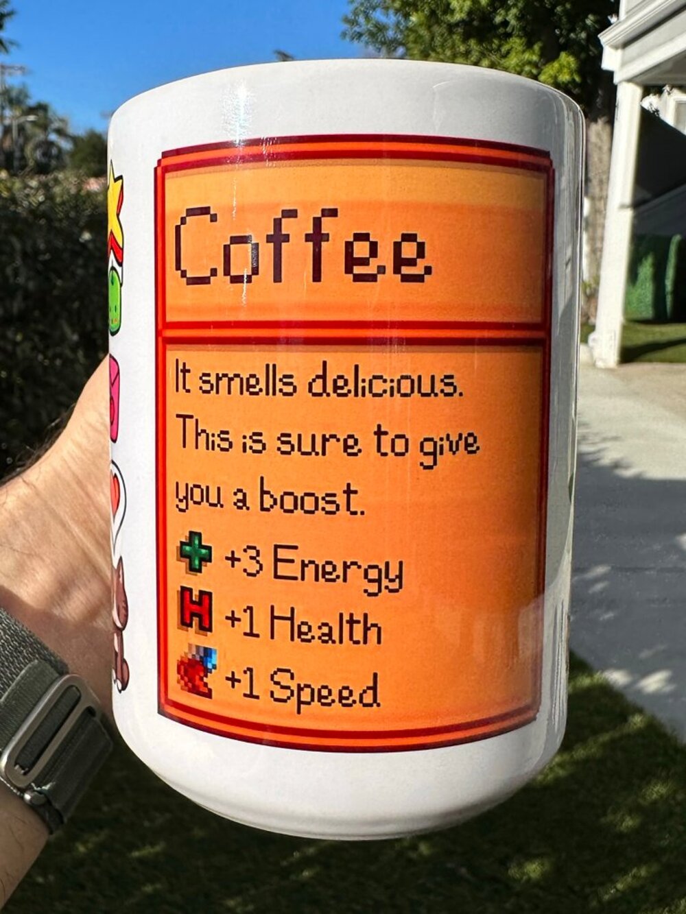 Stardew Valley Coffee Mug - Cozy Video Game Ingredients 15 Oz